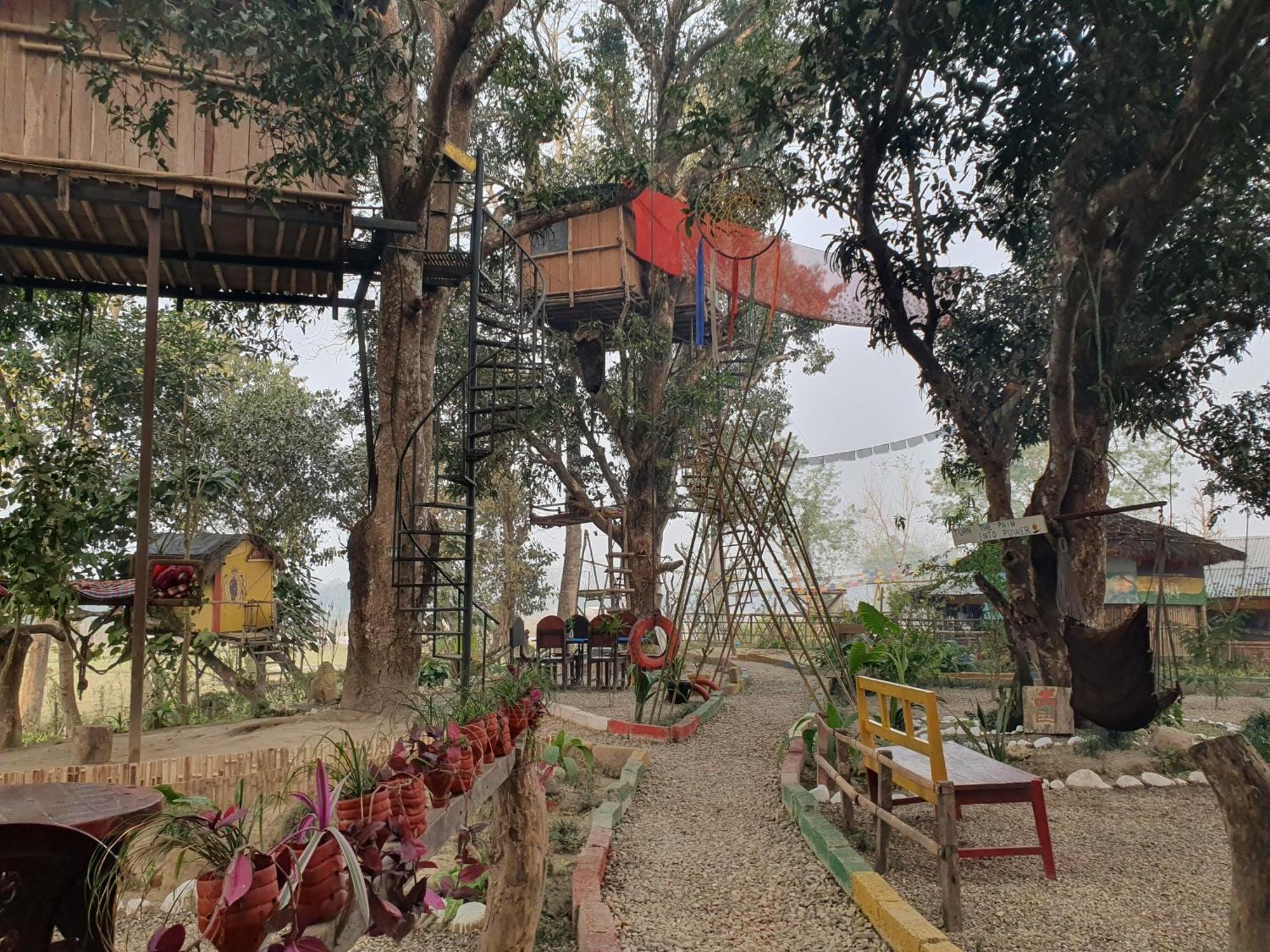 Pemsee'S Tree Town - Eco-Friendly,Tree House Hostel Саураха Екстериор снимка